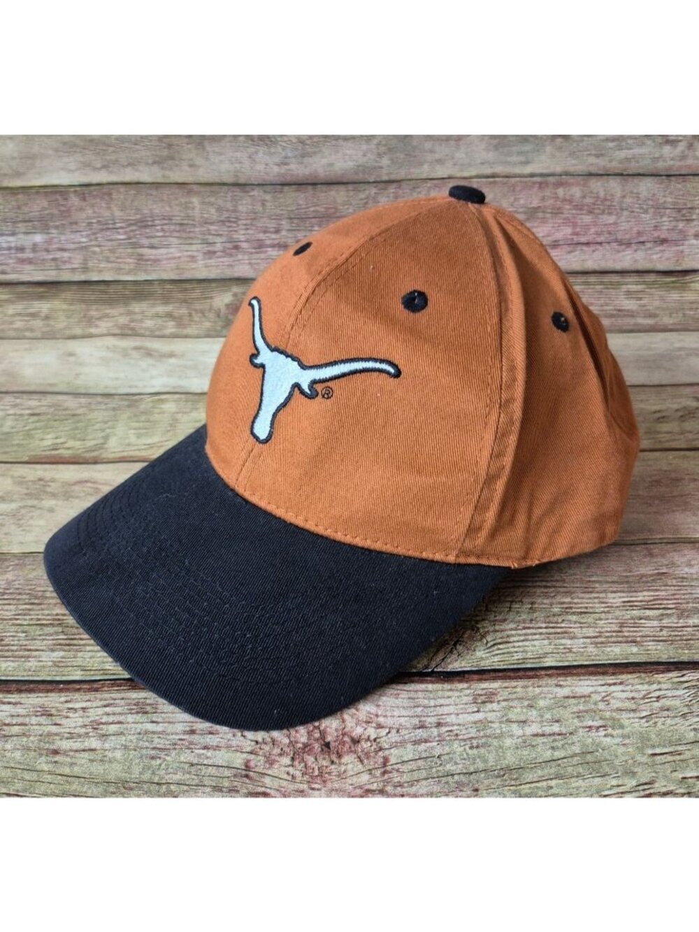 Texas Longhorns Orange Baseball Cap Hat Embroidered Black Bill NCAA Cotton OSFA